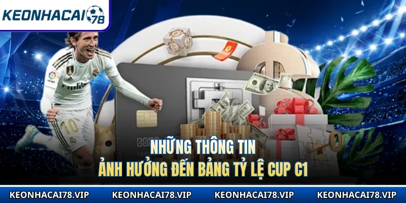 Những thông tin ảnh hưởng đến bảng tỷ lệ Cup C1